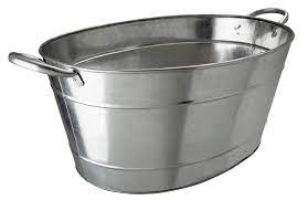 A galvanised tub is what?
