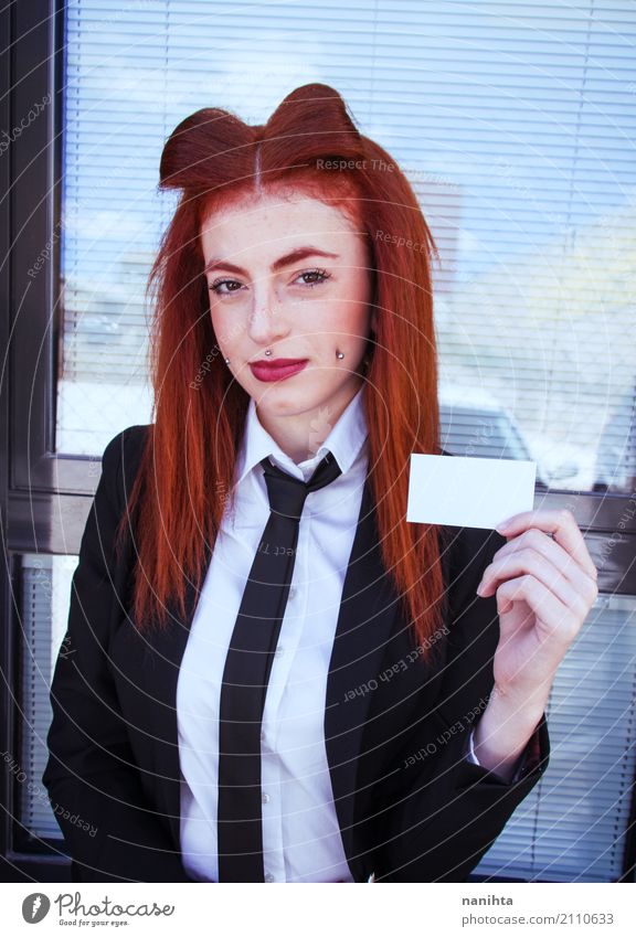 Redhead English Beauty Means Business